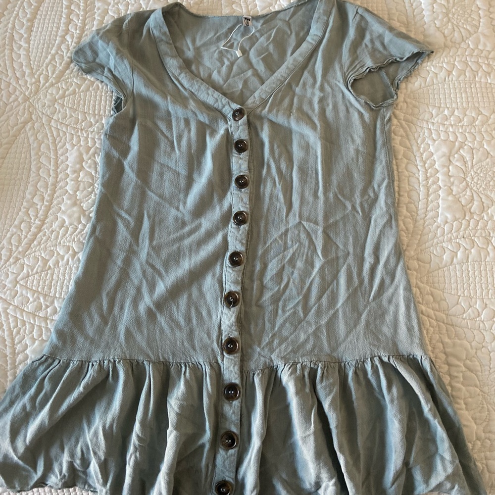 Cute Turquoise Mini Dress